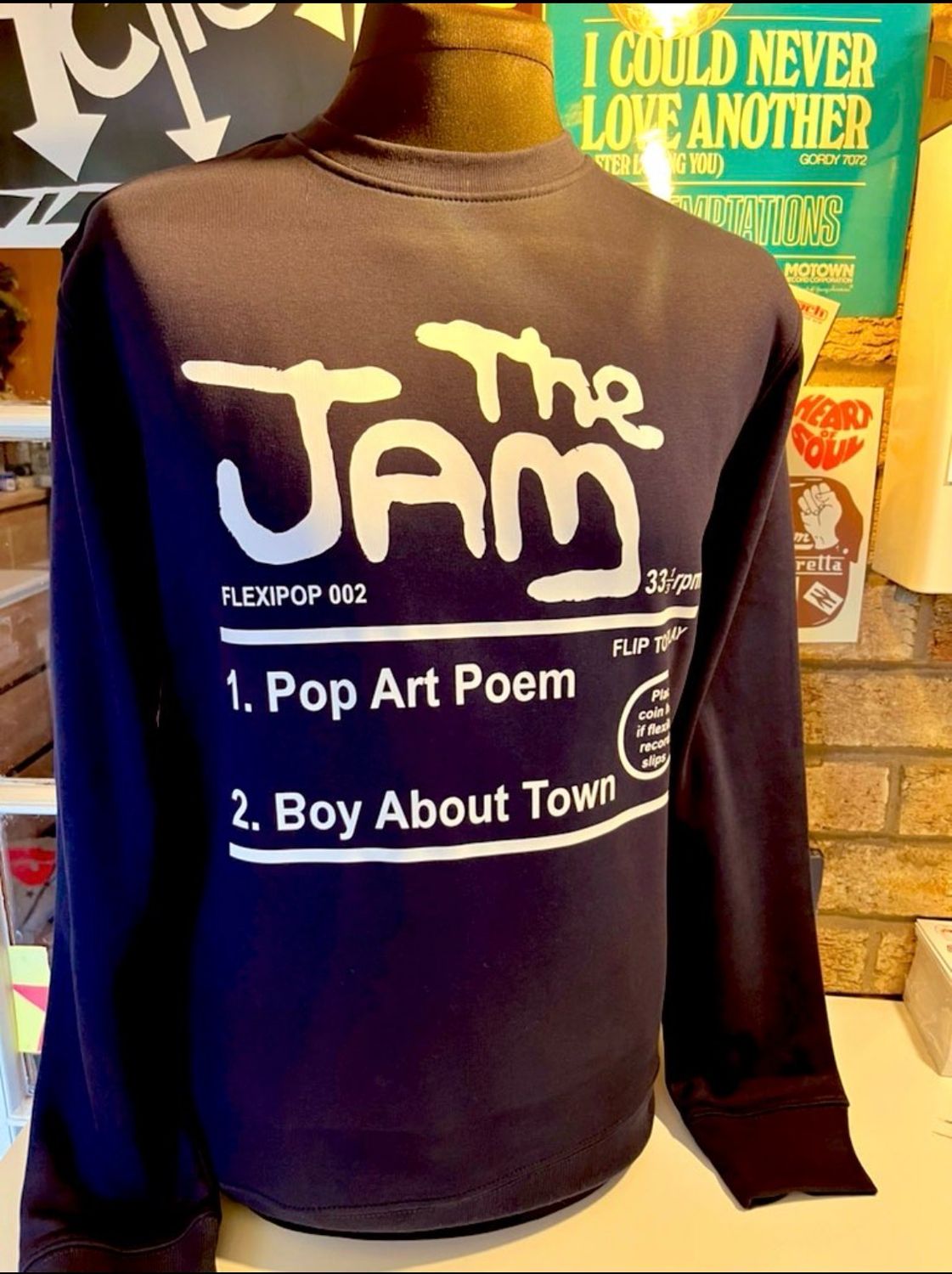 POP ART THE JAM FLEXIPOP ORGANIC COTTON SWEATSHIRT POP ART THE JAM FLEXIPOP ORGANIC COTTON SWEATSHIRT