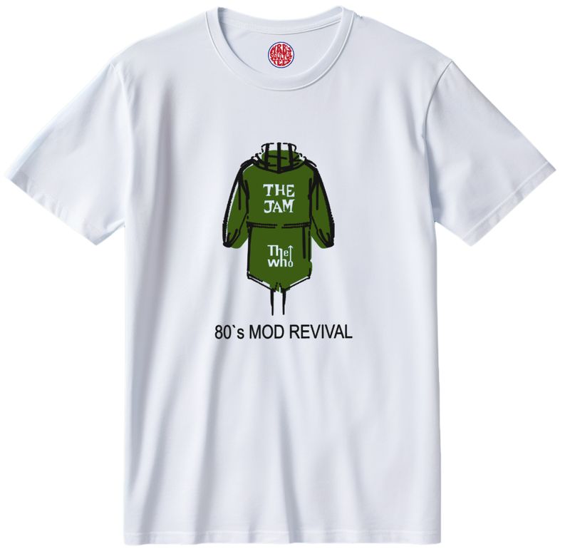 80`S MOD REVIVAL ORGANIC COTTON T SHIRT