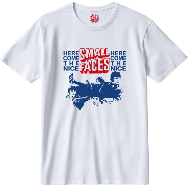 HERE COME THE NICE SMALL FACES ORGANIC COTTON T SHIRT