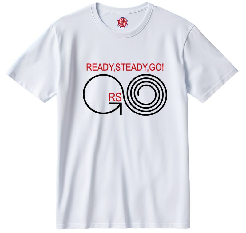 READY STEADY GO ORIGINAL LOGO ORGANIC COTTON T SHIRT READY STEADY GO ORIGINAL LOGO ORGANIC COTTON T SHIRT
