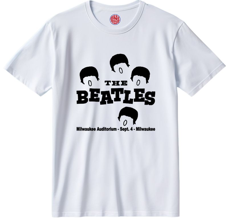 THE BEATLES MILWAUKEE USA ORGANIC COTTON T SHIRT THE BEATLES MILWAUKEE USA ORGANIC COTTON T SHIRT