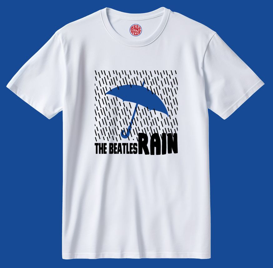 RAIN THE BEATLES INSPIRED ORGANIC COTTON T SHIRT