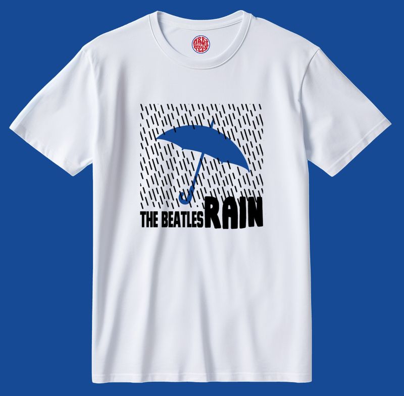RAIN THE BEATLES INSPIRED ORGANIC COTTON T SHIRT