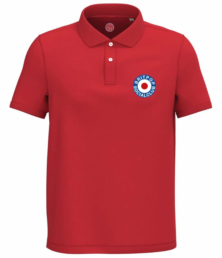 BRITPOP SOCIAL CLUB ORGANIC COTTON POLO SHIRT