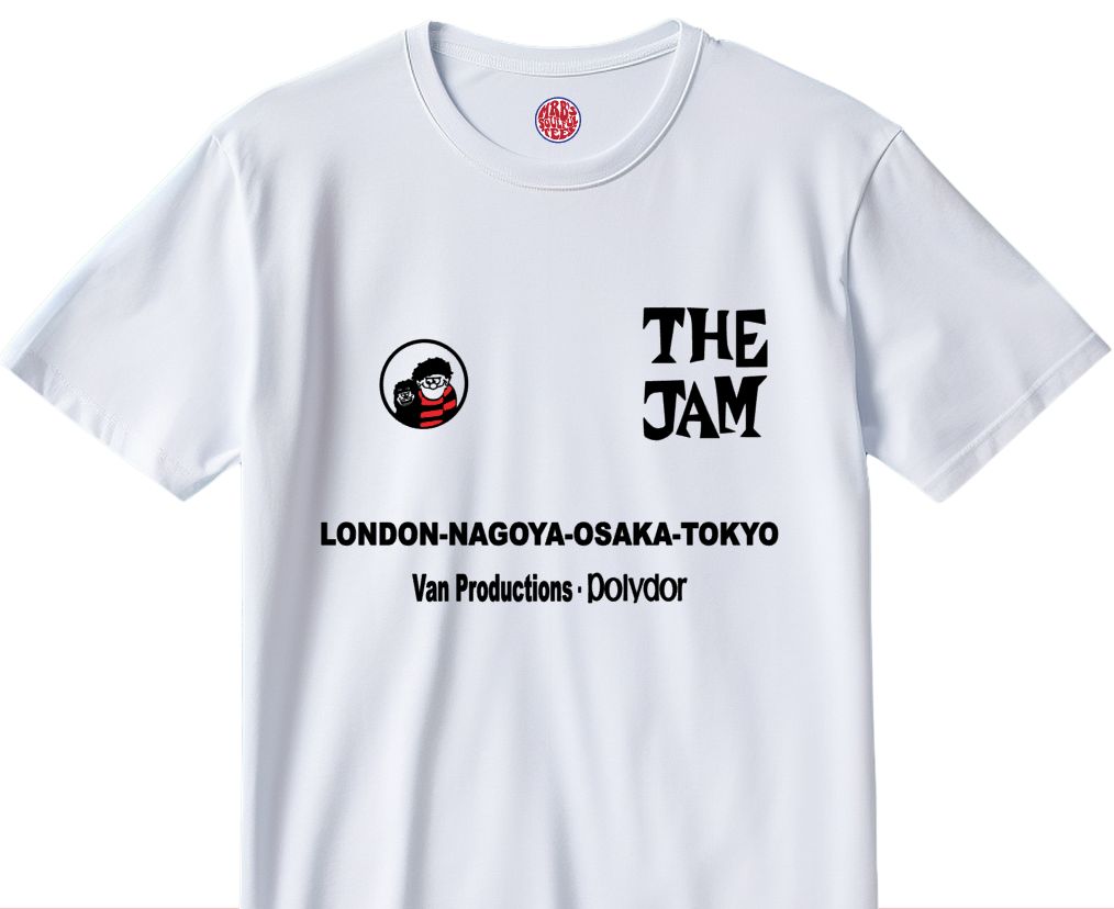 The Jam Inspired Tour of Japan 1980 organic cotton t shirt