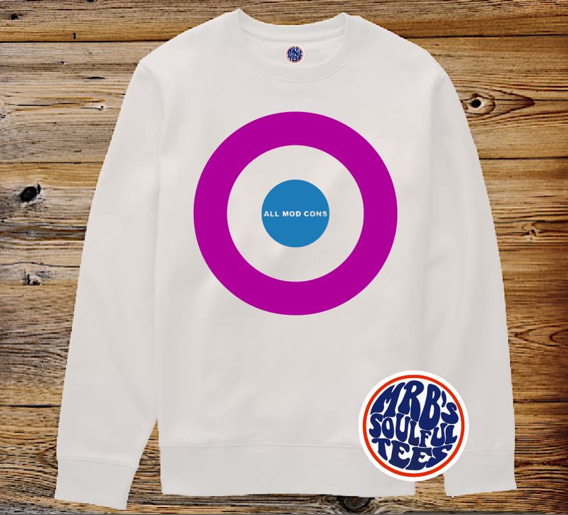 ALL MOD CONS TARGET ORGANIC COTTON SWEATSHIRT ALL MOD CONS TARGET ORGANIC COTTON SWEATSHIRT