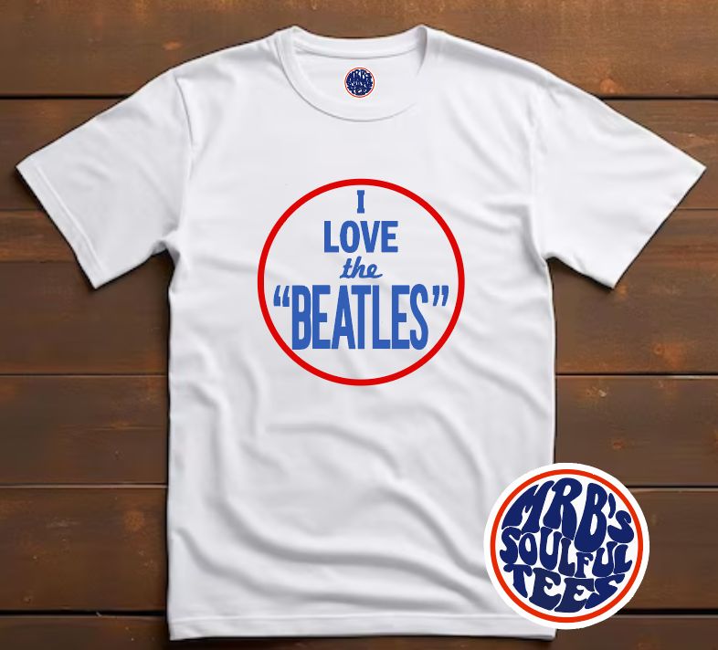 TO HELL WITH THE BEATLES/I LOVE THE BEATLES ORGANIC COTTON T SHIRT