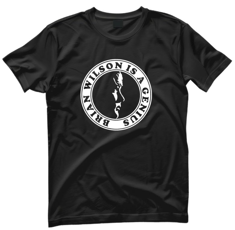 BRIAN WILSON IS A GENIUS ORGANIC COTTON T SHIRT BRIAN WILSON IS A GENIUS ORGANIC COTTON T SHIRT