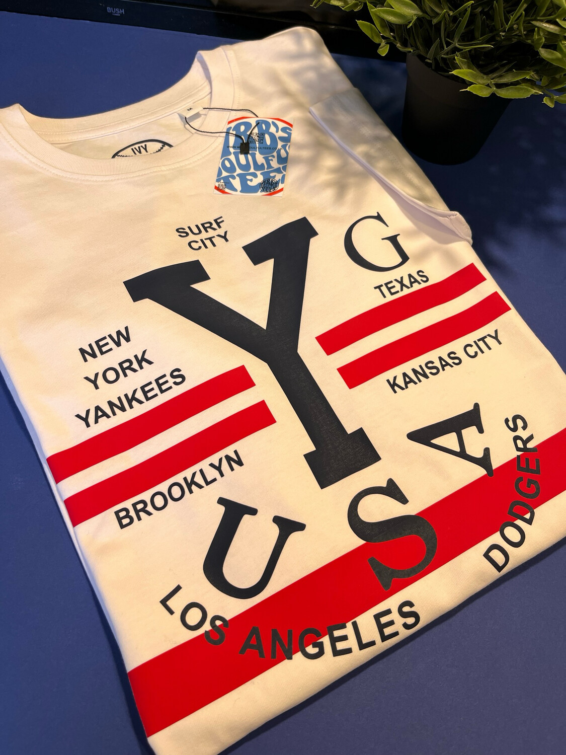 Surf City Ivy League Modernist Organic Cotton T-Shirt