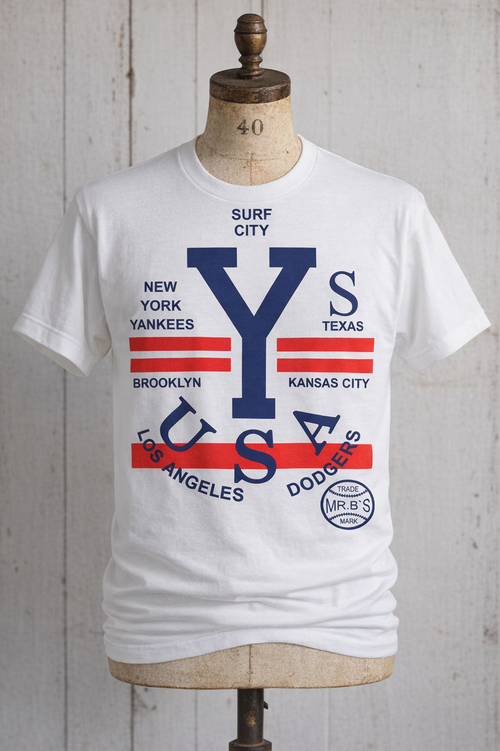 Surf City Ivy League Modernist Organic Cotton T-Shirt (choose your own letter) Surf City Ivy League Modernist Organic Cotton T-Shirt (choose your own letter)