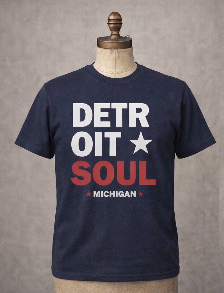 DETROIT SOUL ORGANIC COTTON T SHIRT