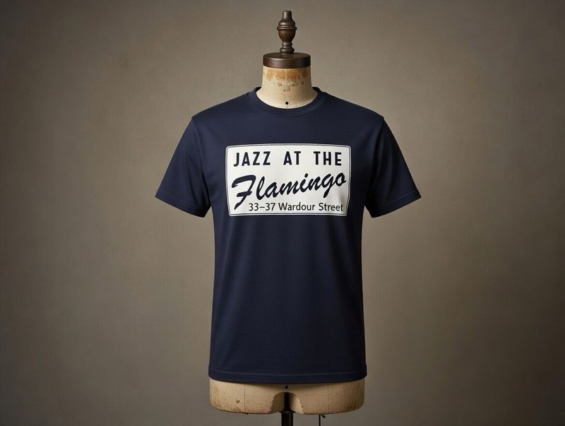 Jazz/R&B At The Flamingo organic cotton T shirt Jazz/R&B At The Flamingo organic cotton T shirt