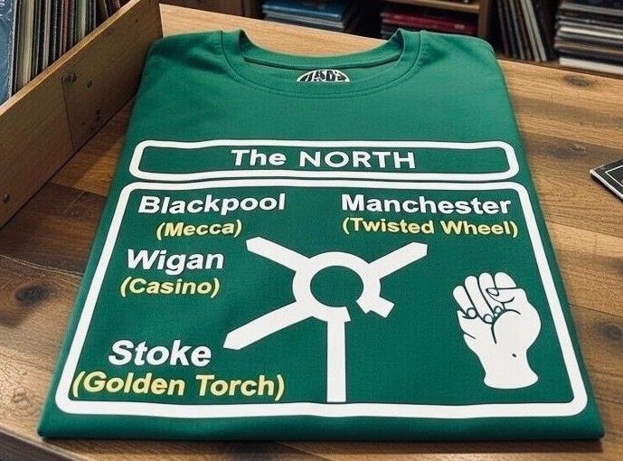 Northern Soul Road Sign Organic Sweatshirt