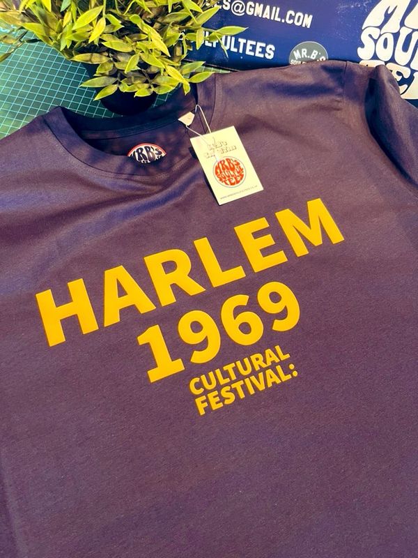 Harlem 1969 Front And Back Print ORGANIC COTTON T-SHIRT Harlem 1969 Front And Back Print ORGANIC COTTON T-SHIRT