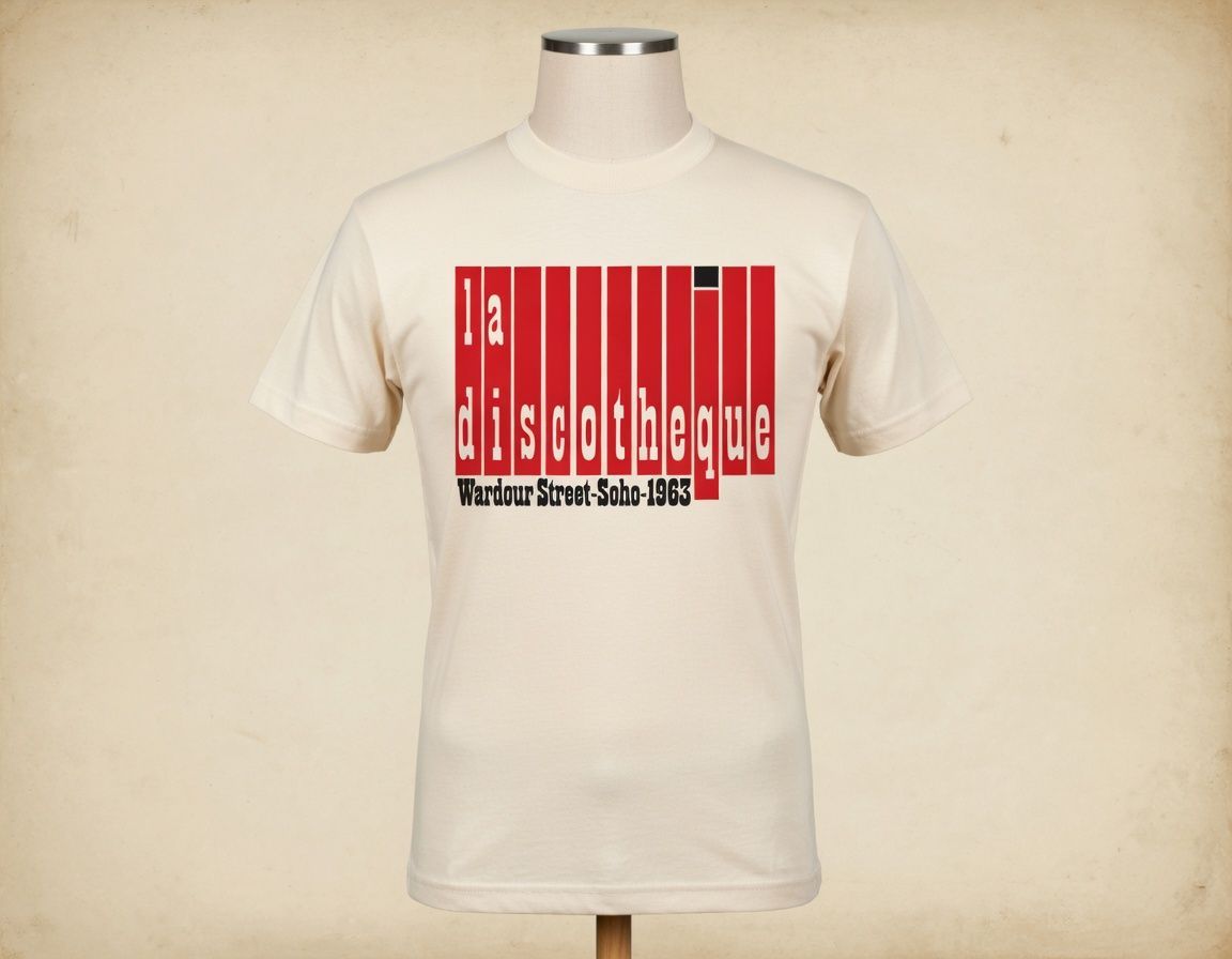 La Discotheque 1960S organic cotton T shirt La Discotheque 1960S organic cotton T shirt