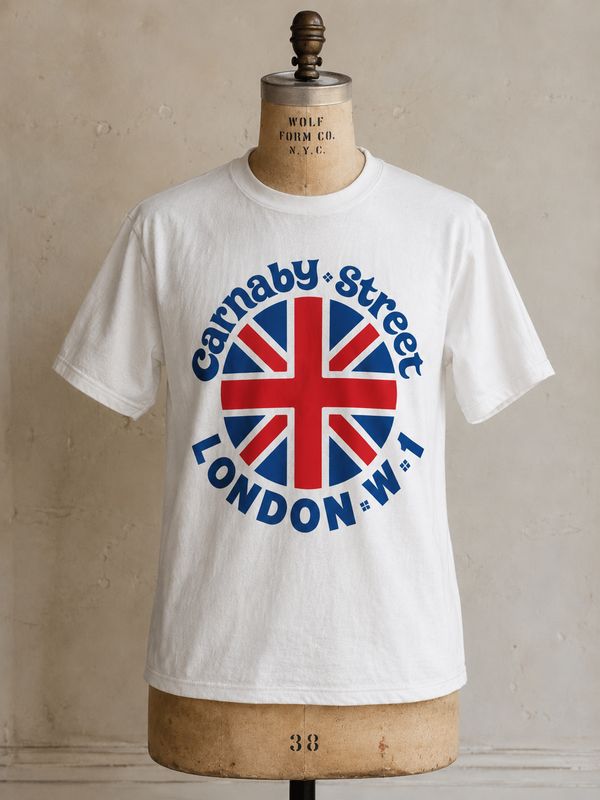Carnaby Street W1 Organic T Shirt Carnaby Street W1 Organic T Shirt