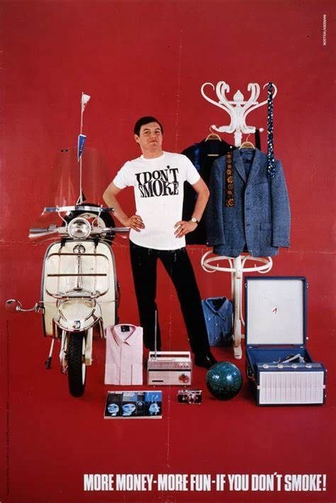 I don`t Smoke 60s ad Organic Cotton T Shirt I don`t Smoke 60s ad Organic Cotton T Shirt