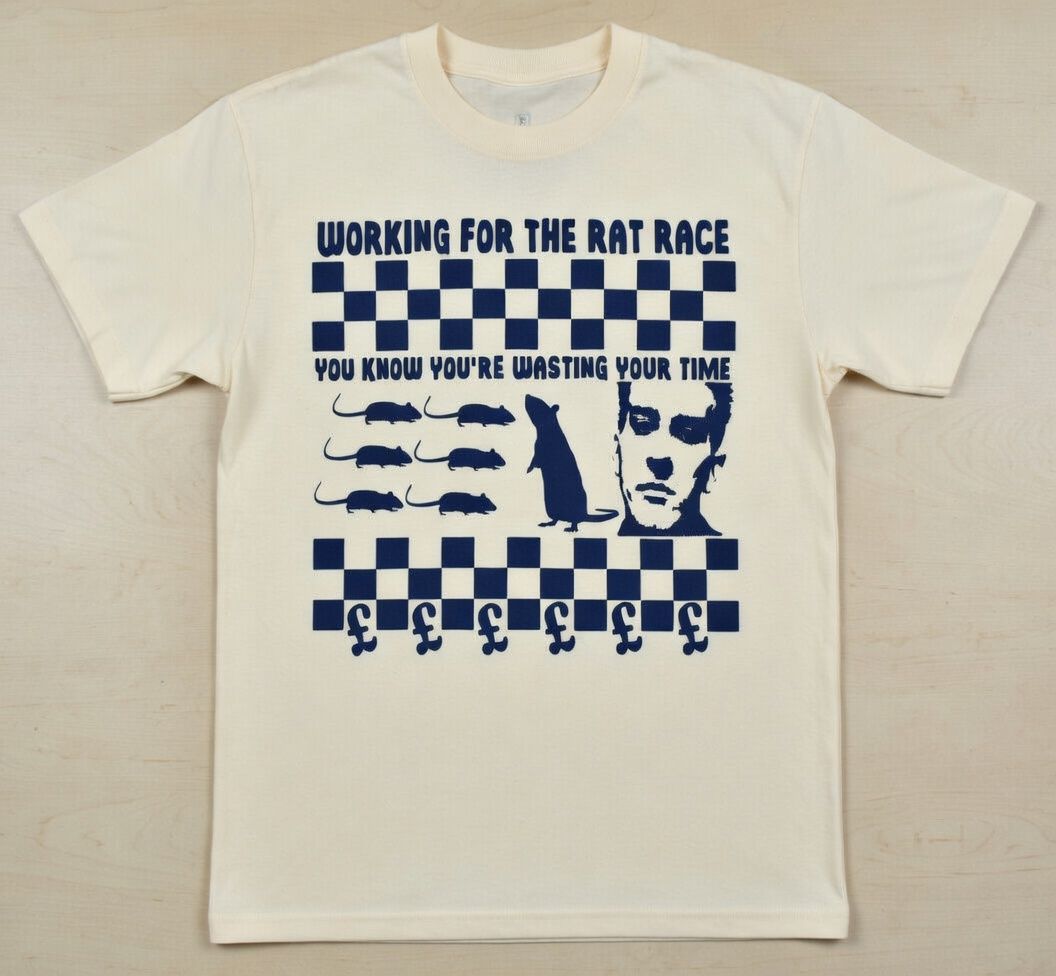 RAT RACE- THE SPECIALS INSPIRED organic cotton T Shirt RAT RACE- THE SPECIALS INSPIRED organic cotton T Shirt