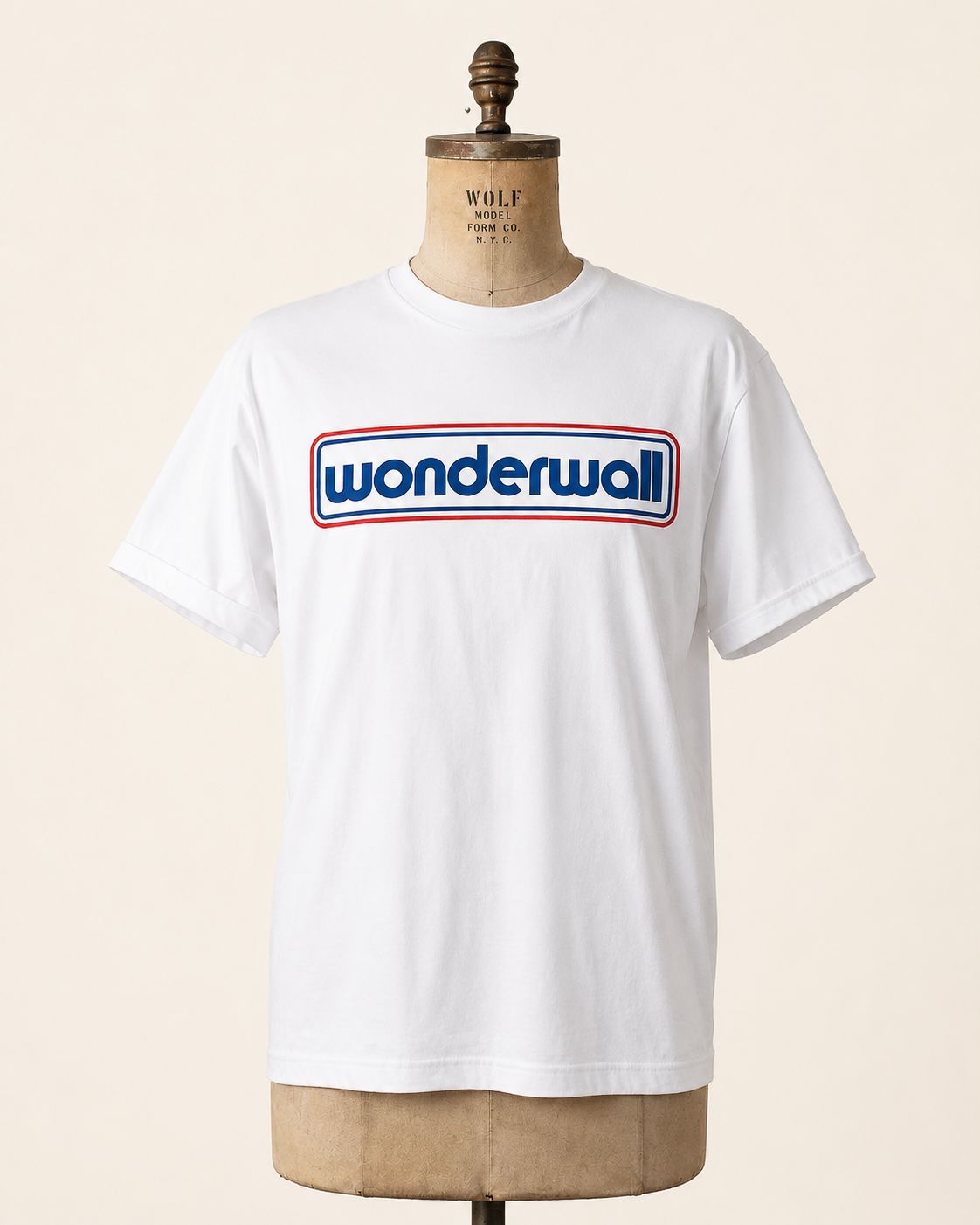 WONDERWALL Pennant Style Organic Cotton T-Shirt