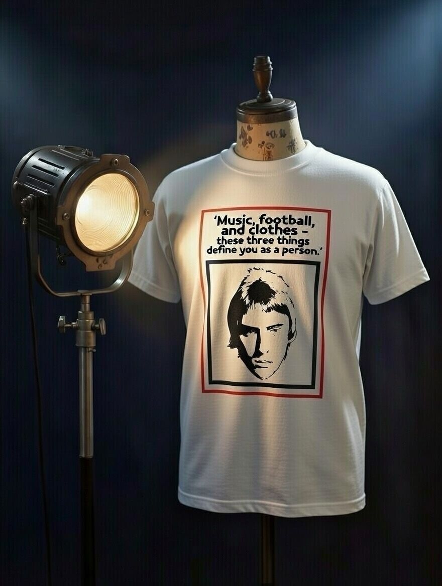 MUSIC FOOTBALL AND CLOTHES/STILL A MOD Organic Cotton T Shirt MUSIC FOOTBALL AND CLOTHES/STILL A MOD Organic Cotton T Shirt