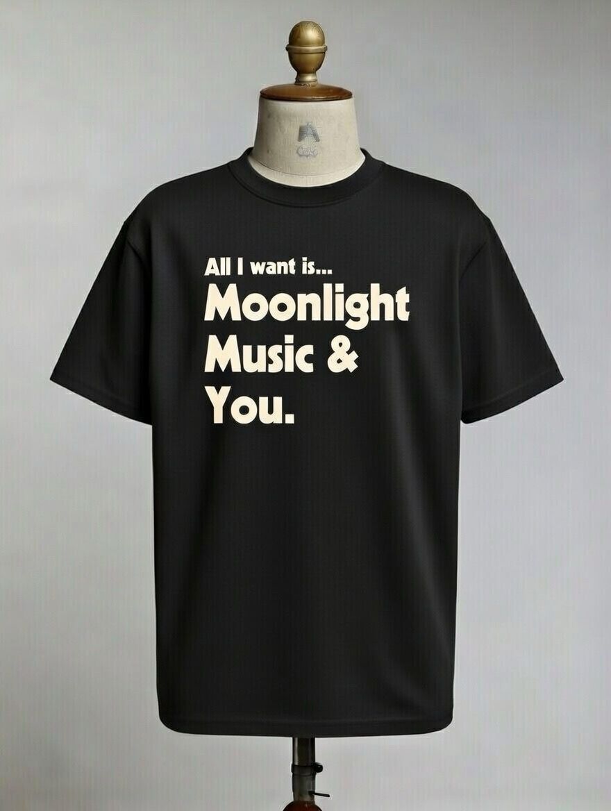MOONLIGHT MUSIC AND YOU Organic T Shirt MOONLIGHT MUSIC AND YOU Organic T Shirt