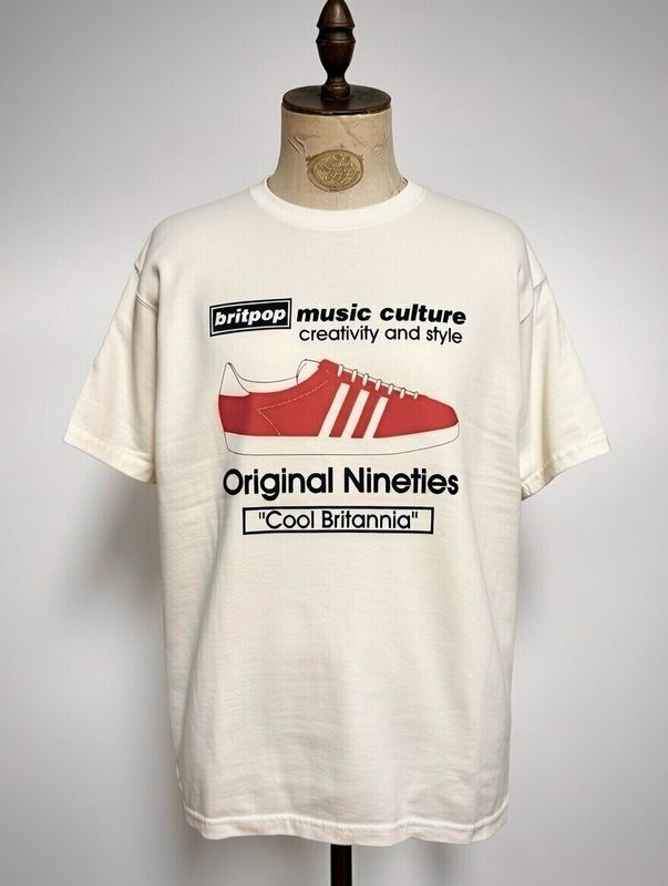 BRITPOP ORIGINAL NINETIES ORGANIC COTTON T SHIRT