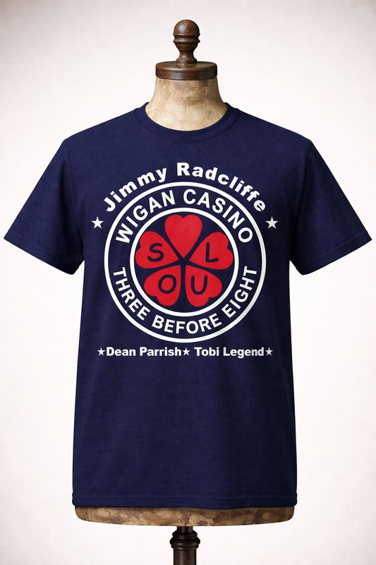 3 BEFORE 8 Organic Cotton T-shirt Northern Soul