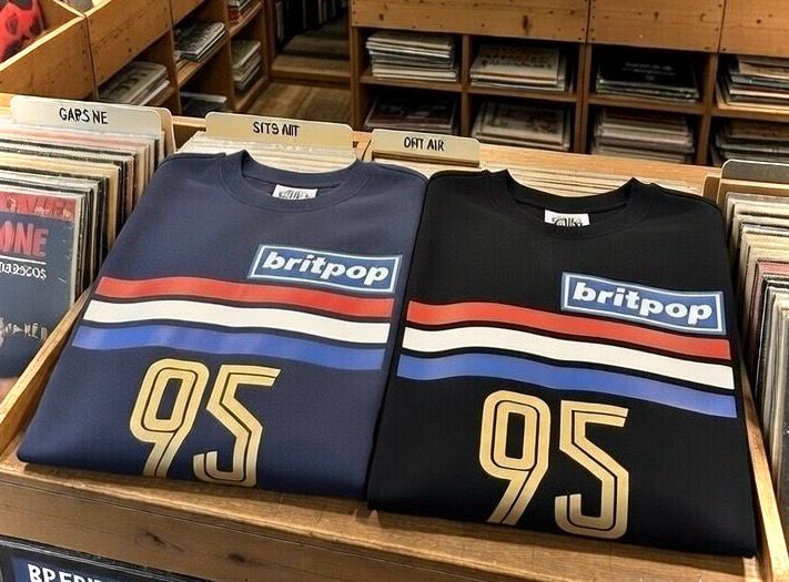 Britpop Nineties (choose Your Year )Organic Cotton Sweatshirt