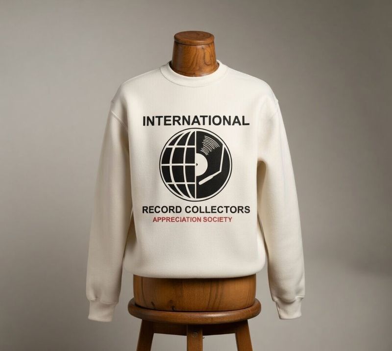 International Record Collectors Organic Cotton Sweatshirt International Record Collectors Organic Cotton Sweatshirt
