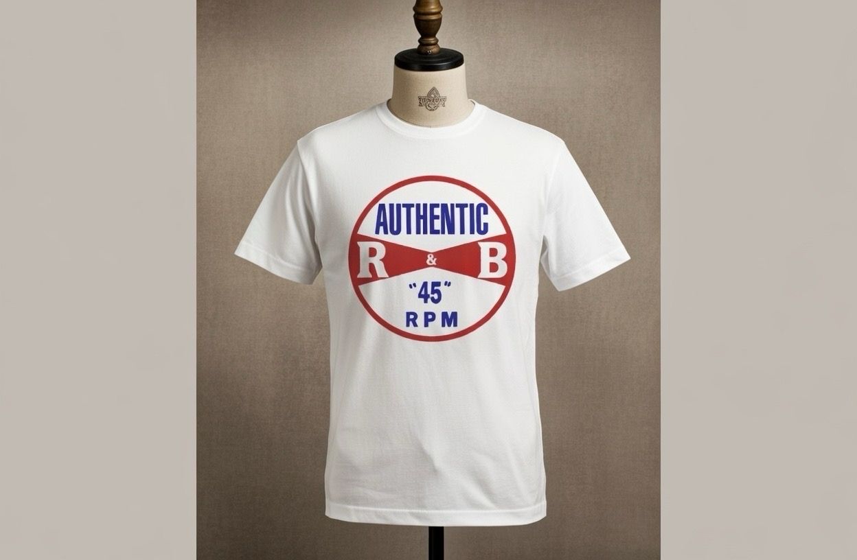 Authentic R&B 45rpm heavy organic cotton T Shirt