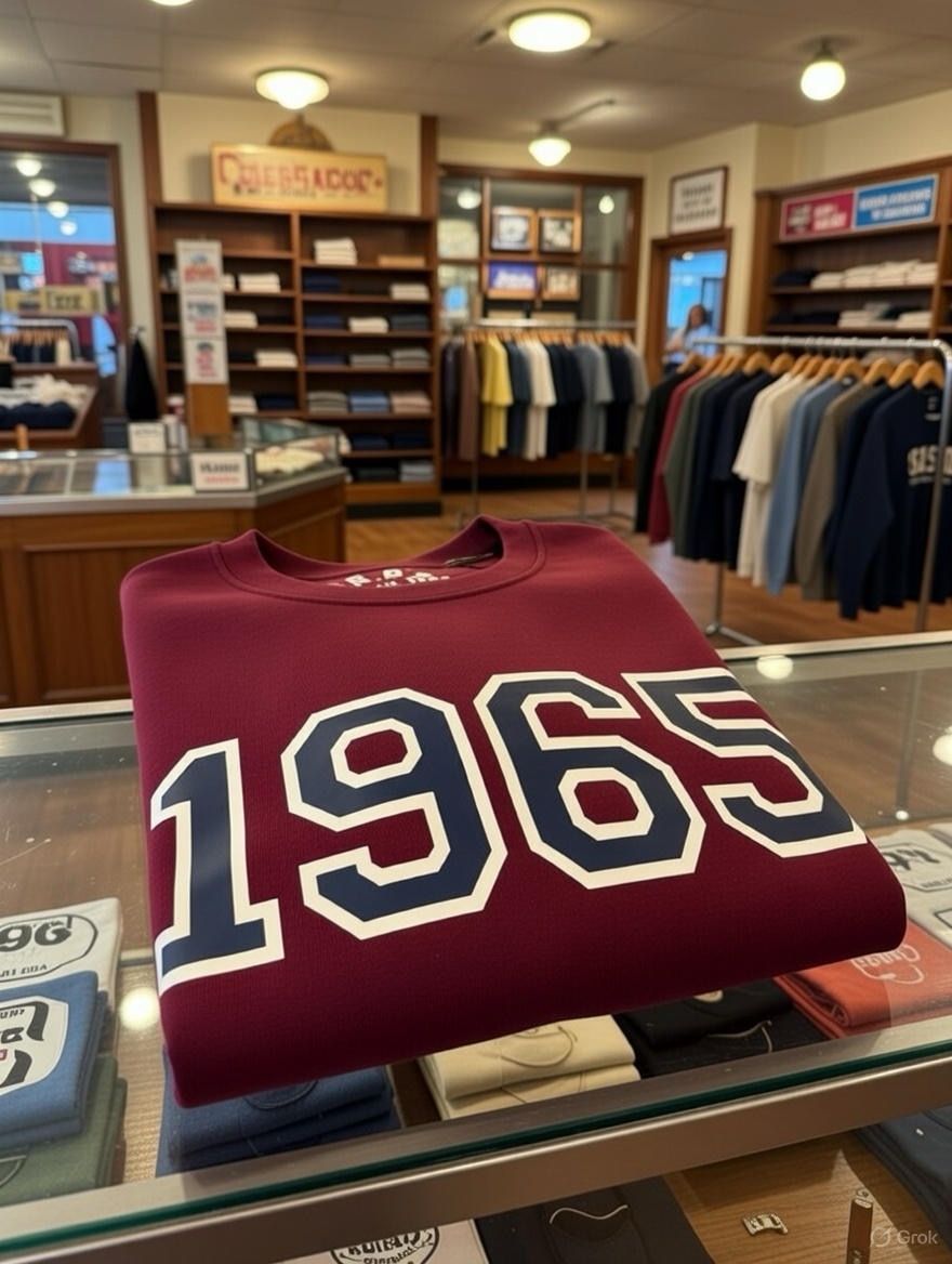 College Year White Boarder Organic Cotton Sweatshirt