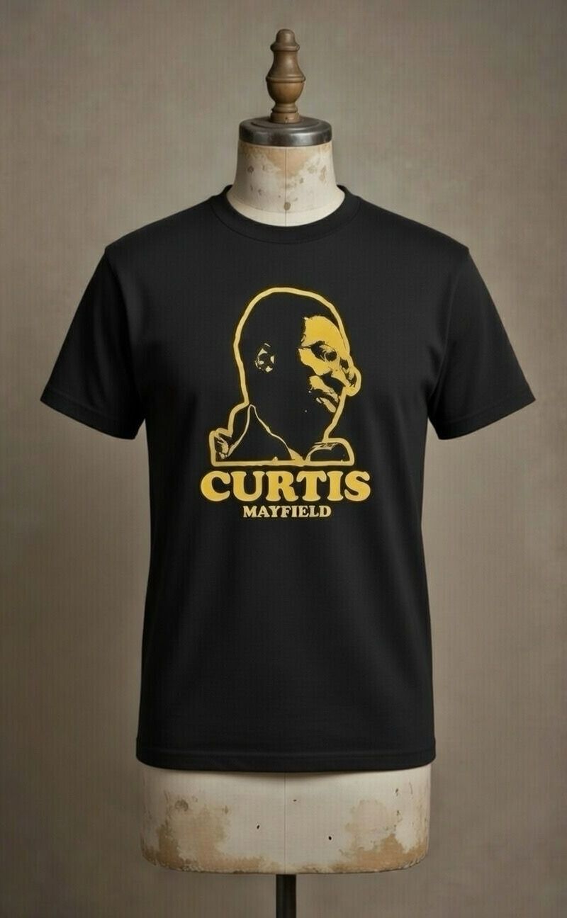 Curtis Mayfield organic Heavy cotton T SHIRT Curtis Mayfield organic Heavy cotton T SHIRT