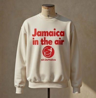 JAMAICA INTHE AIR ORGANIC COTTON SWEATSHIRT JAMAICA INTHE AIR ORGANIC COTTON SWEATSHIRT