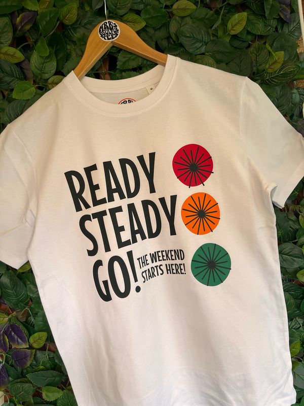 Ready Steady Go! Organic Cotton T Shirt Ready Steady Go! Organic Cotton T Shirt