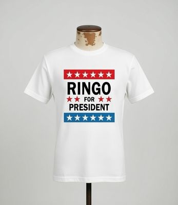 Ringo For President Organic Cotton T Shirt Ringo For President Organic Cotton T Shirt