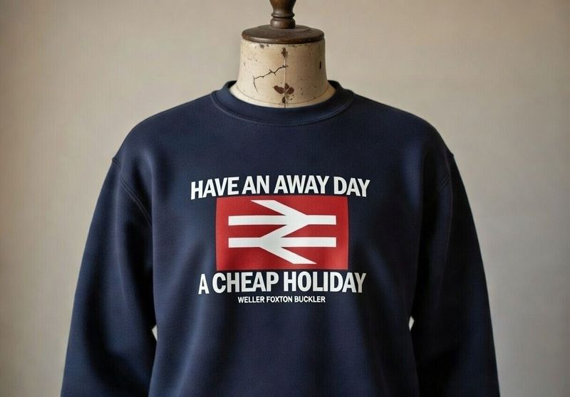 Have an away day organic cotton sweatshirt desined by MR.B`S Have an away day organic cotton sweatshirt desined by MR.B`S
