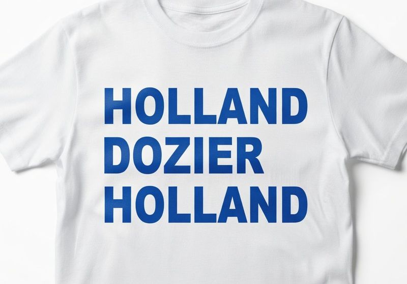 HOLLAND DOZIER HOLLAND names organic cotton t-shirt HOLLAND DOZIER HOLLAND names organic cotton t-shirt