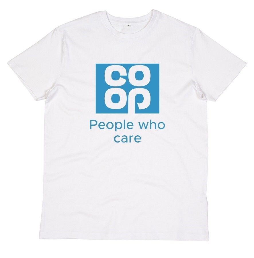 COOP PEOPLE WHO CARE ORGANIC COTTON T SHIRT-AS WORN BY IAN BROWN-ALSO AVAILABLE IN LONG SLEEVE COOP PEOPLE WHO CARE ORGANIC COTTON T SHIRT-AS WORN BY IAN BROWN-ALSO AVAILABLE IN LONG SLEEVE
