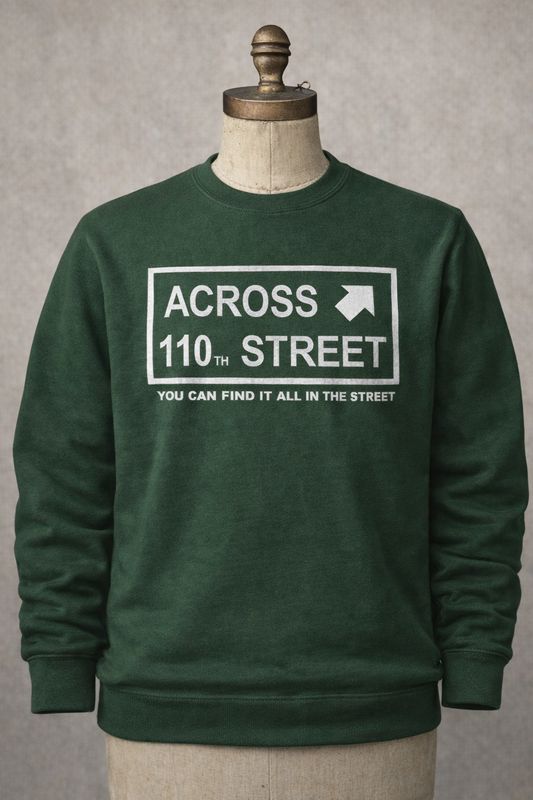 Across 110th Street, Bobby Womack organic cotton sweatshirt Across 110th Street, Bobby Womack organic cotton sweatshirt
