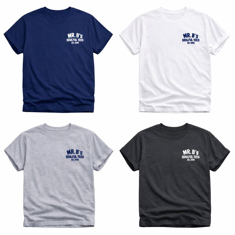 Mr.B`s Ivy Style front and back print organic cotton t shirt Mr.B`s Ivy Style front and back print organic cotton t shirt