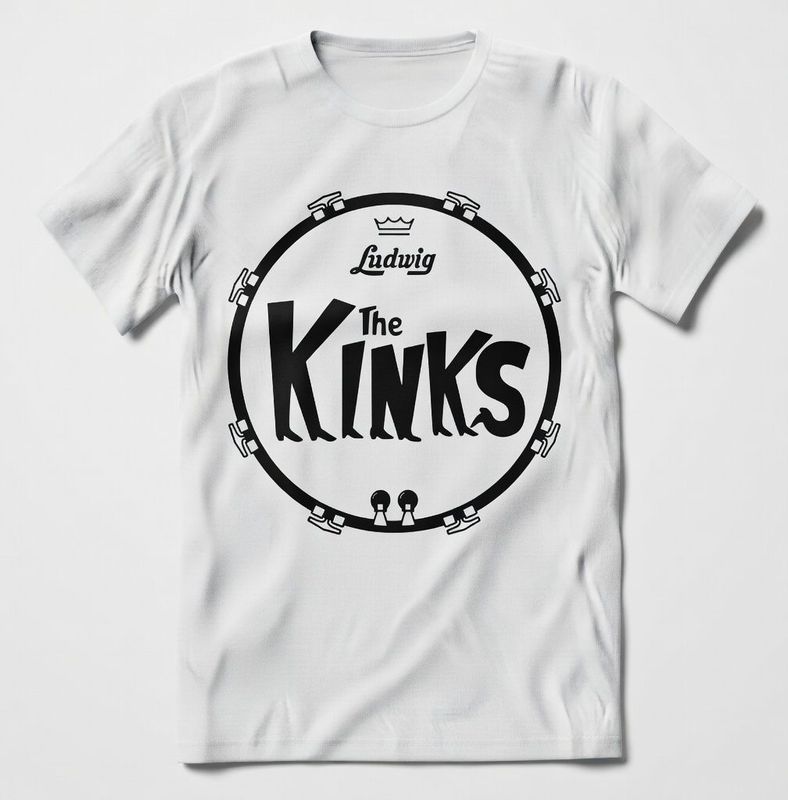 LUDWIG KINKS DRUM SKIN ORGANIC COTTON T SHIRT