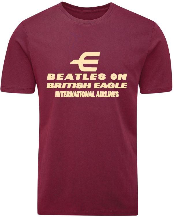Beatles on British Eagle organic cotton t shirt Beatles on British Eagle organic cotton t shirt