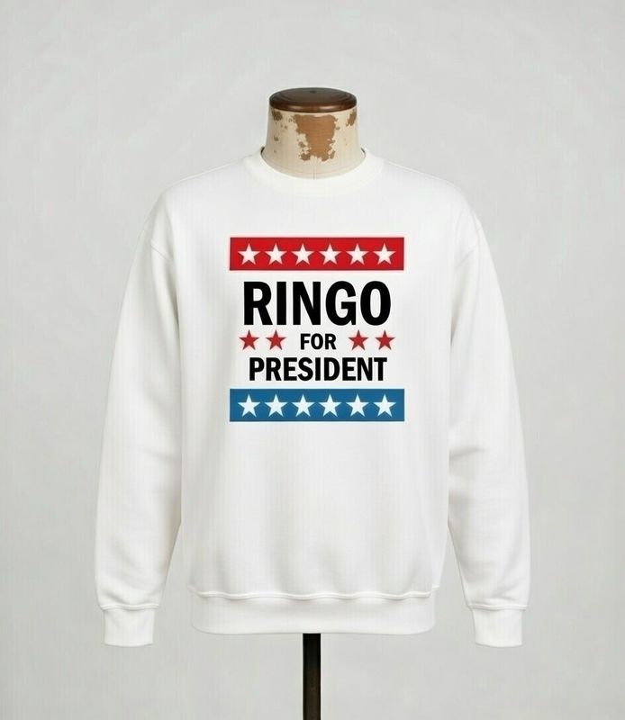 RINGO FOR PRESIDENT ORGANIC COTTON SWEATSHIRT