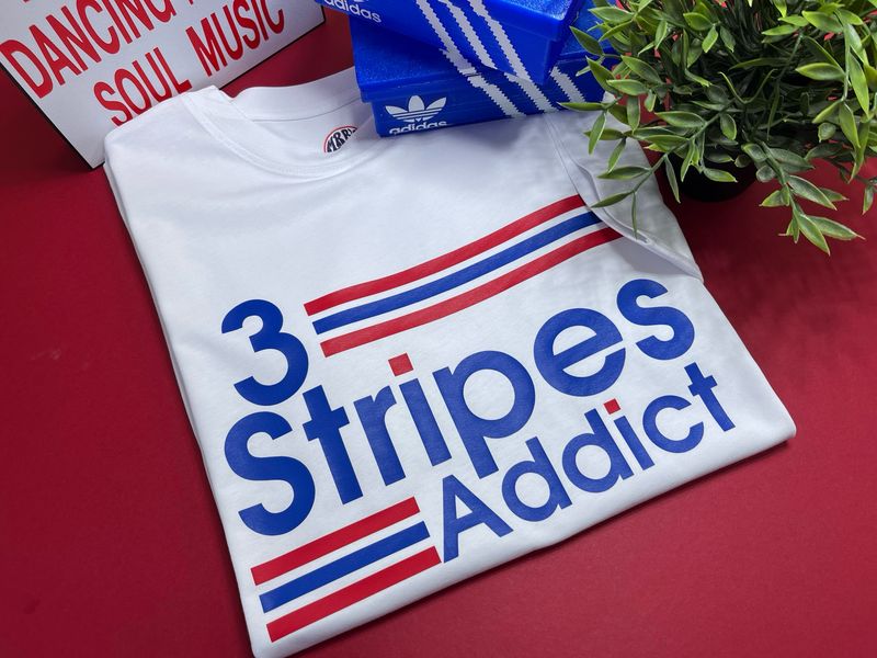 3 stripes addict organic cotton t shirt
