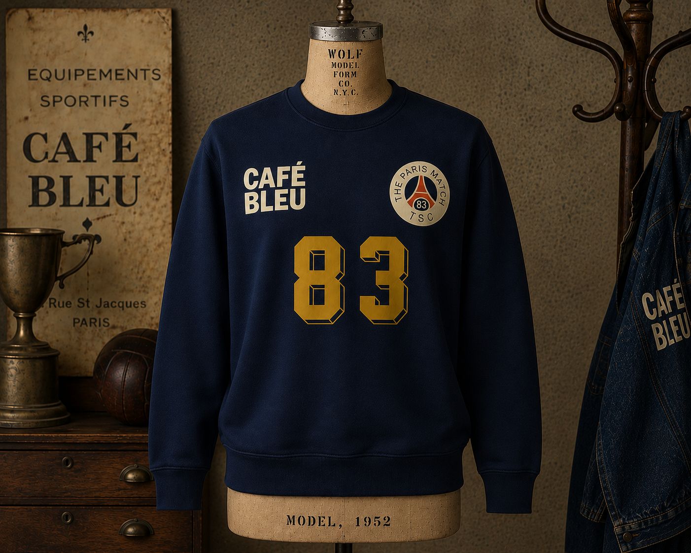 THE PARIS MATCH TSC 83 Organic cotton sweatshirt THE PARIS MATCH TSC 83 Organic cotton sweatshirt