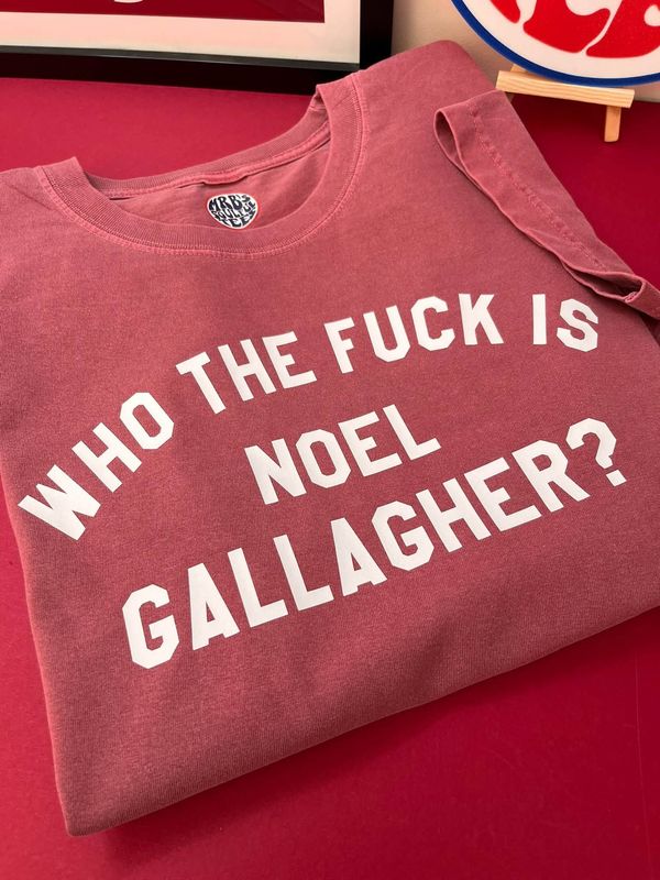 Noel or Liam Gallagher-Oasis- Vintage washed look Cotton T-shirt 220gsm Noel or Liam Gallagher-Oasis- Vintage washed look Cotton T-shirt 220gsm