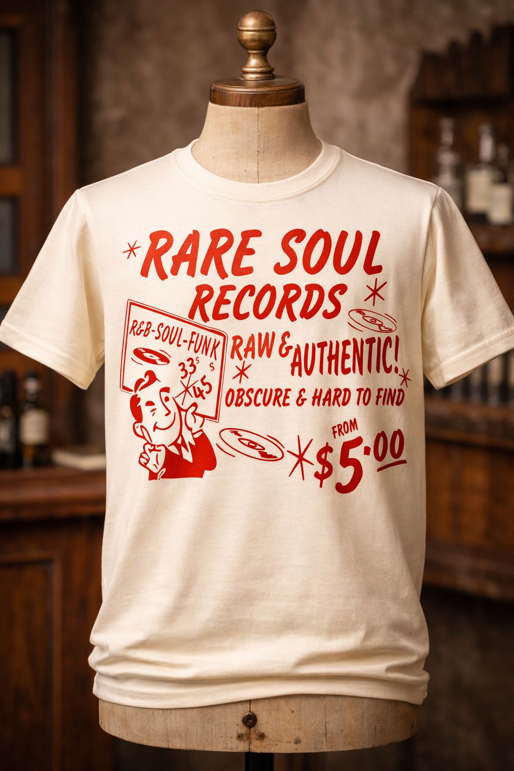RARE SOUL COLLECTORS ORGANIC COTTON T SHIRT RARE SOUL COLLECTORS ORGANIC COTTON T SHIRT