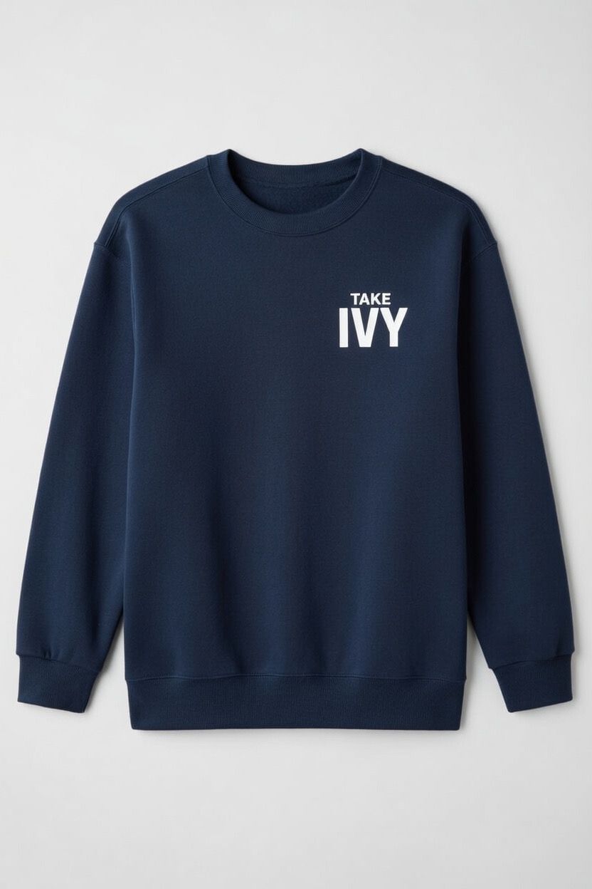 Take Ivy Organic Cotton SWEATSHIRT-Front And Back Print Take Ivy Organic Cotton SWEATSHIRT-Front And Back Print