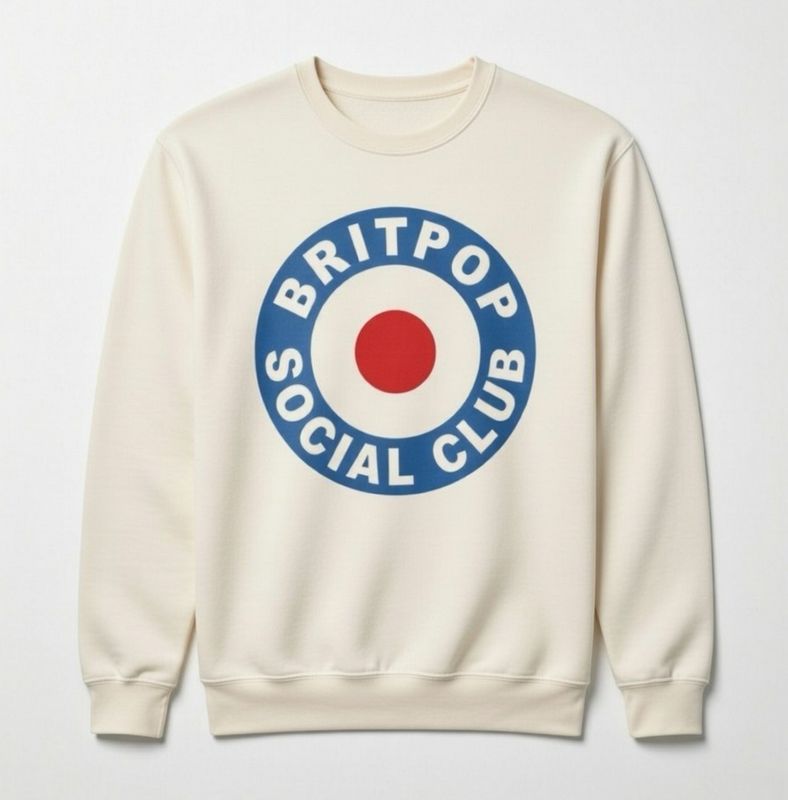 BRITPOP SOCIAL CLUB ORGANIC COTTON SWEATSHIRT