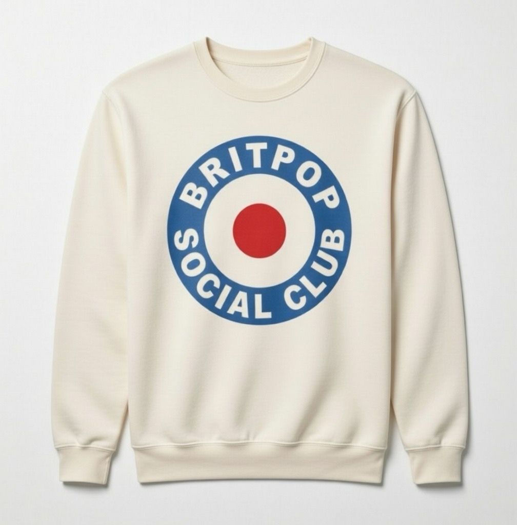 BRITPOP SOCIAL CLUB ORGANIC COTTON SWEATSHIRT BRITPOP SOCIAL CLUB ORGANIC COTTON SWEATSHIRT